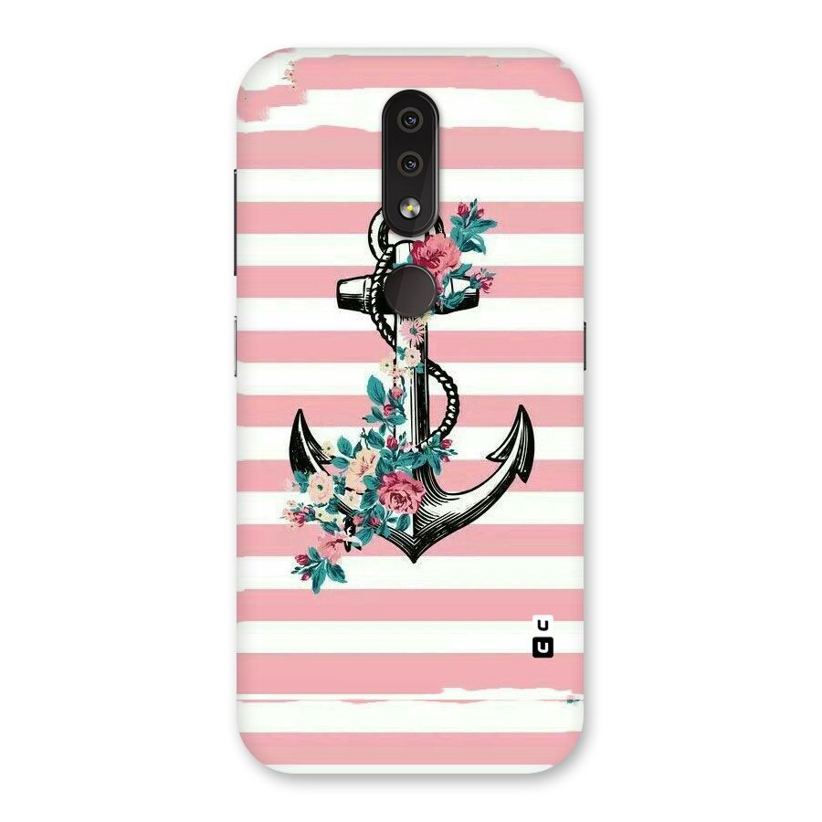 Floral Anchor Back Case for Nokia 4.2
