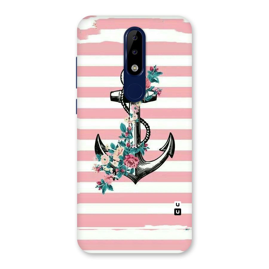 Floral Anchor Back Case for Nokia 5.1 Plus
