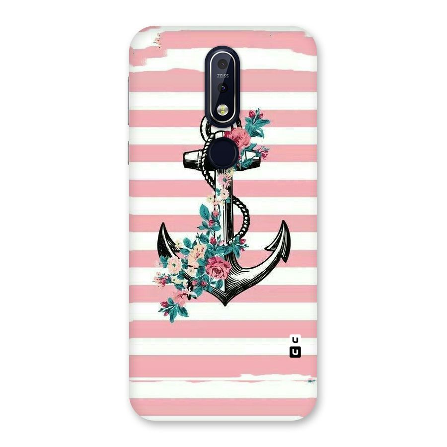 Floral Anchor Back Case for Nokia 7.1