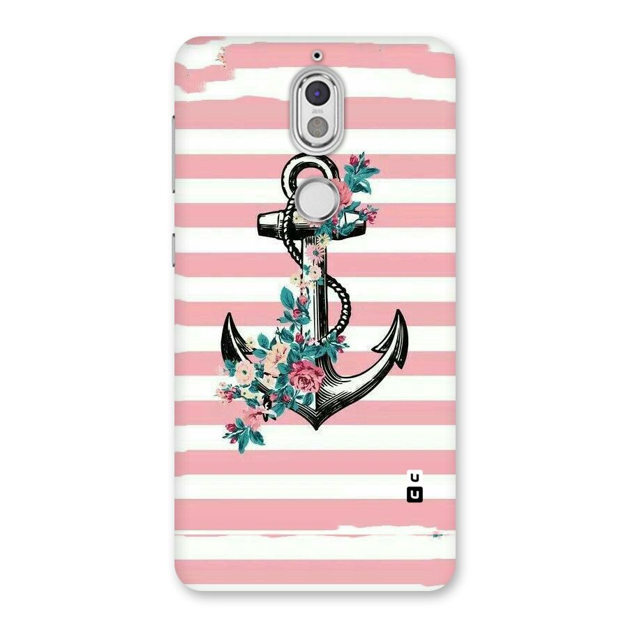 Floral Anchor Back Case for Nokia 7