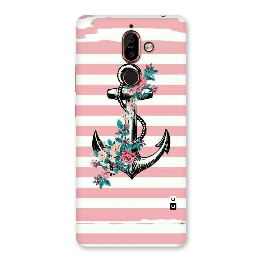 Floral Anchor Back Case for Nokia 7 Plus