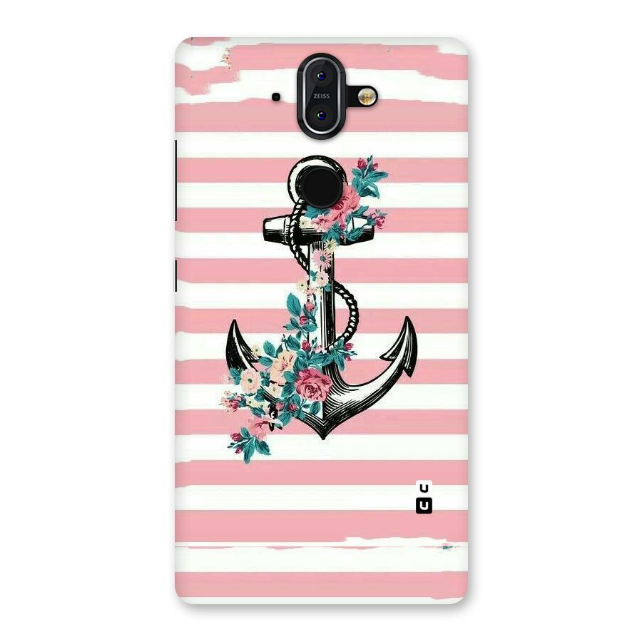 Floral Anchor Back Case for Nokia 8 Sirocco