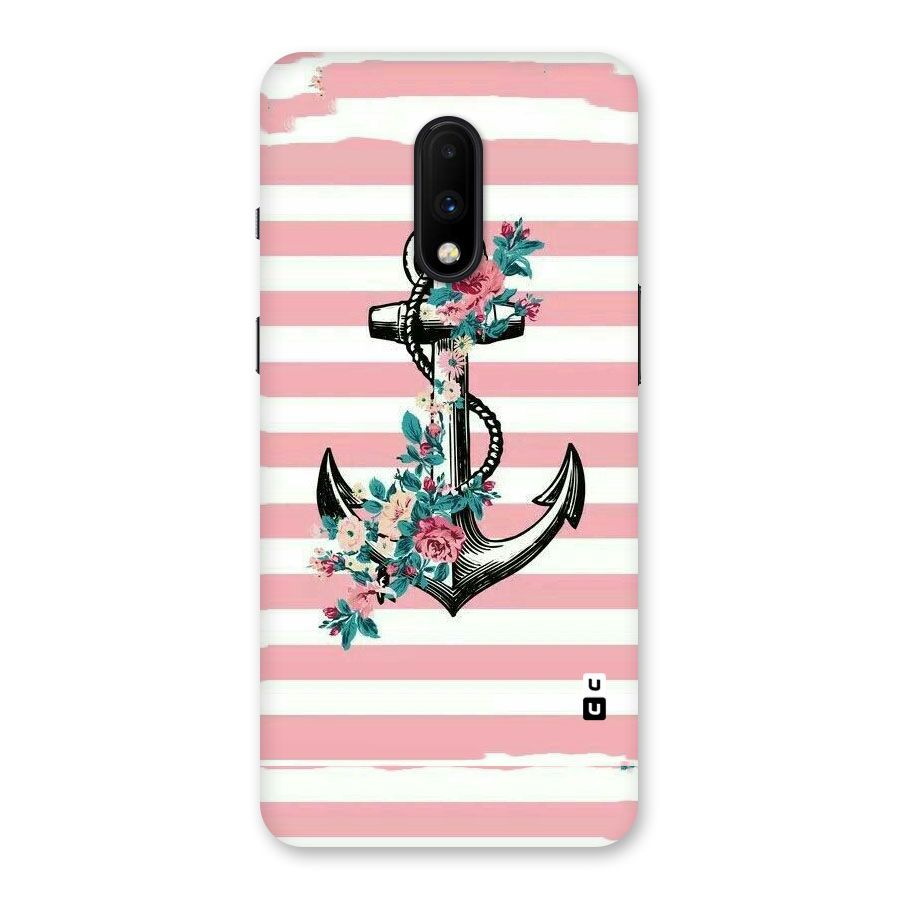 Floral Anchor Back Case for OnePlus 7