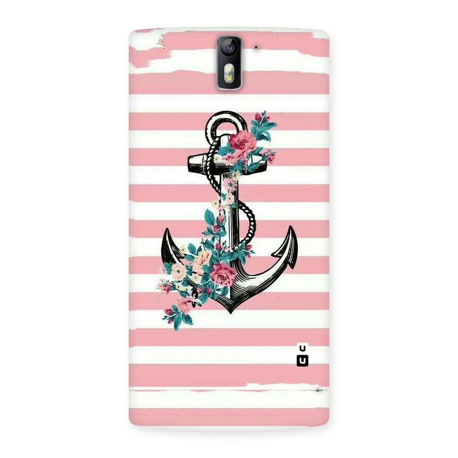 Floral Anchor Back Case for One Plus One