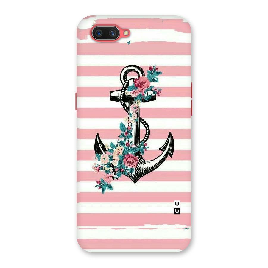 Floral Anchor Back Case for Oppo A3s