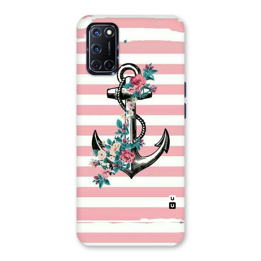 Floral Anchor Back Case for Oppo A52