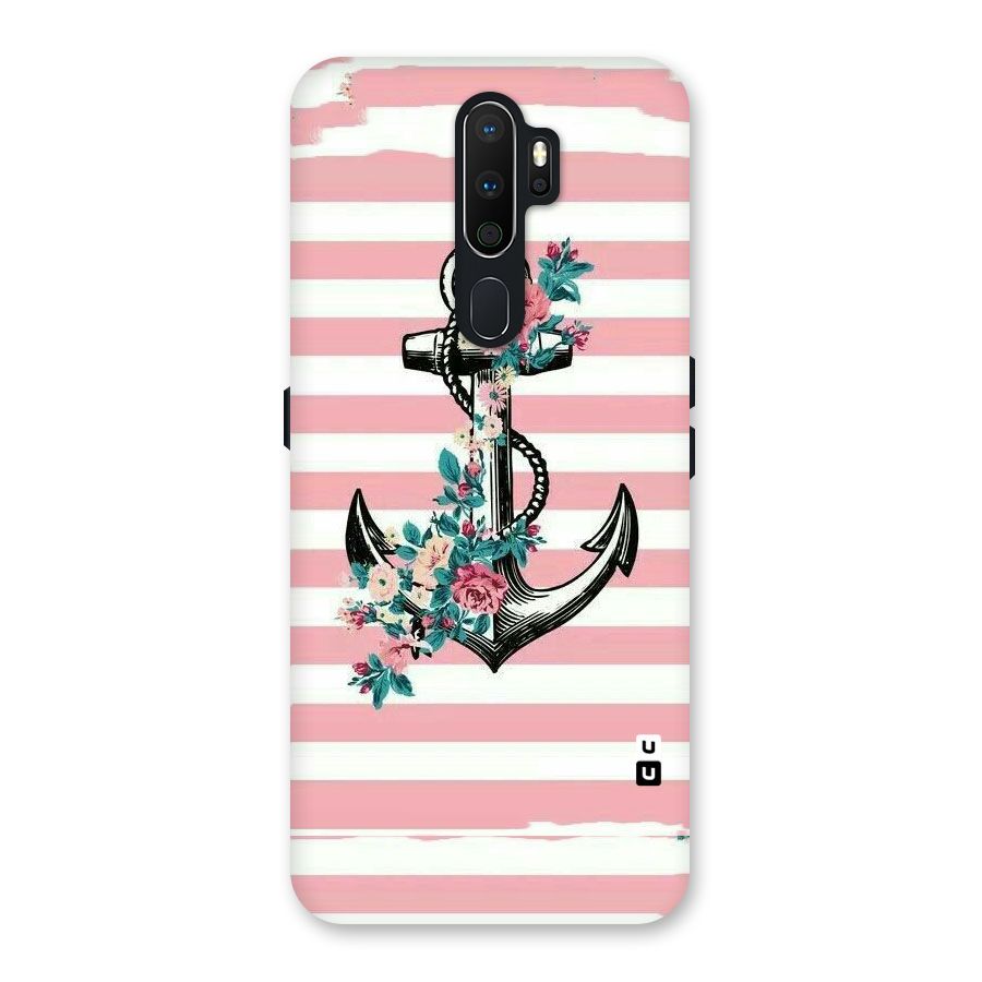 Floral Anchor Back Case for Oppo A5 (2020)