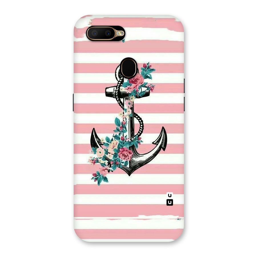 Floral Anchor Back Case for Oppo A5s