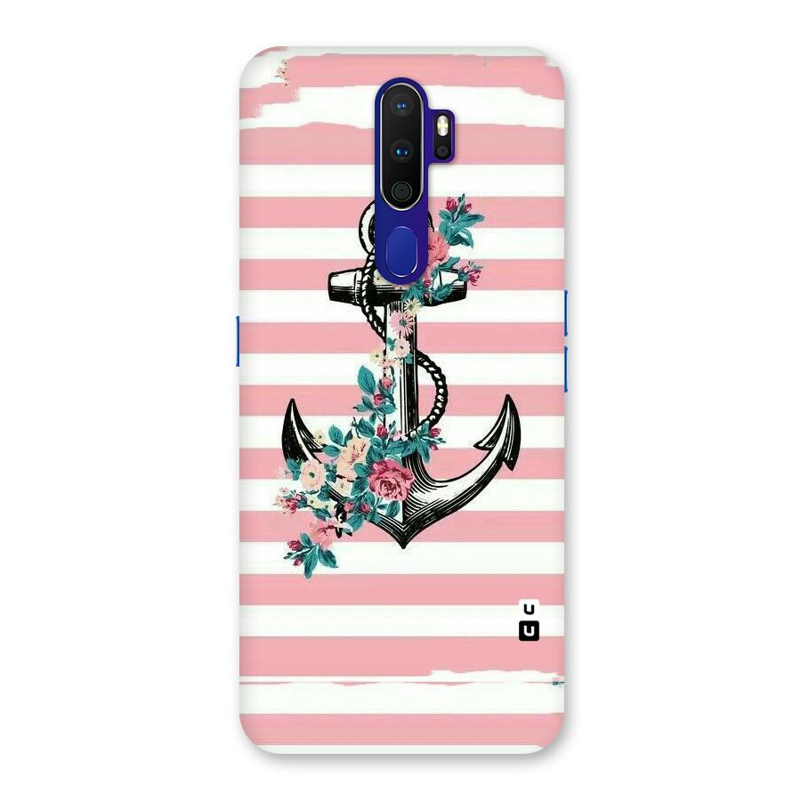 Floral Anchor Back Case for Oppo A9 (2020)