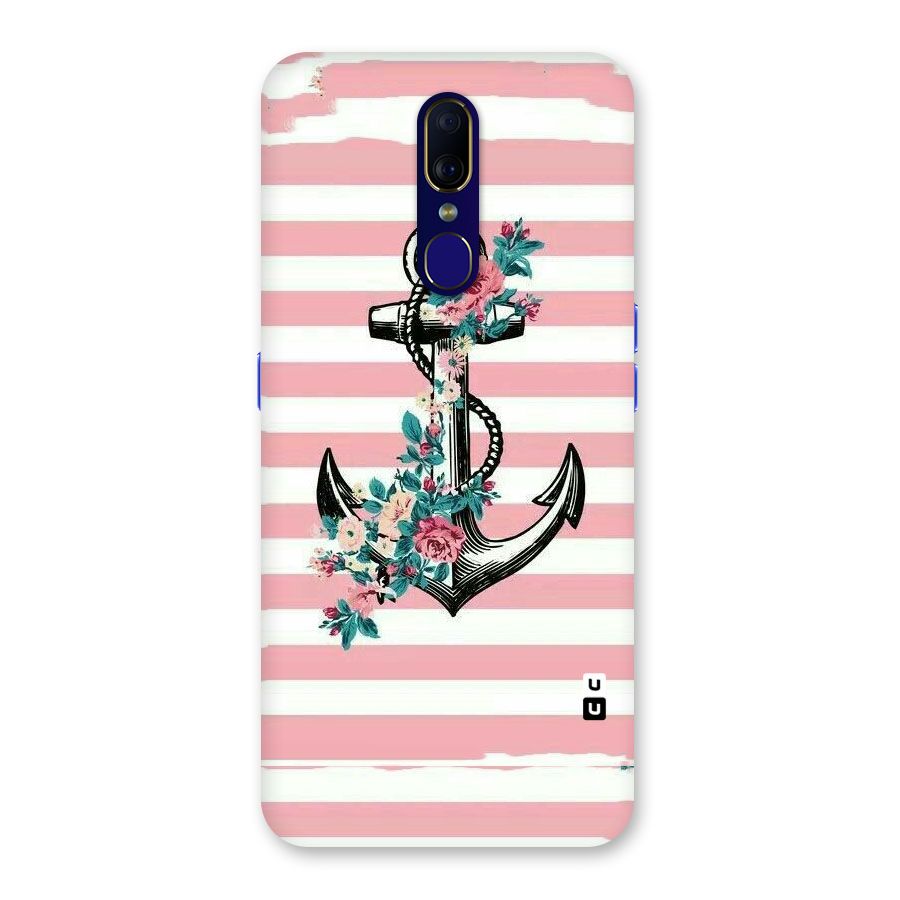 Floral Anchor Back Case for Oppo F11