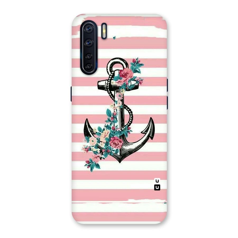 Floral Anchor Back Case for Oppo F15