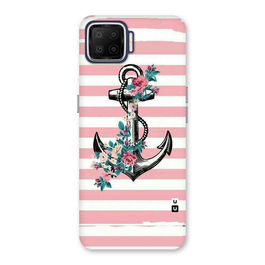 Floral Anchor Back Case for Oppo F17