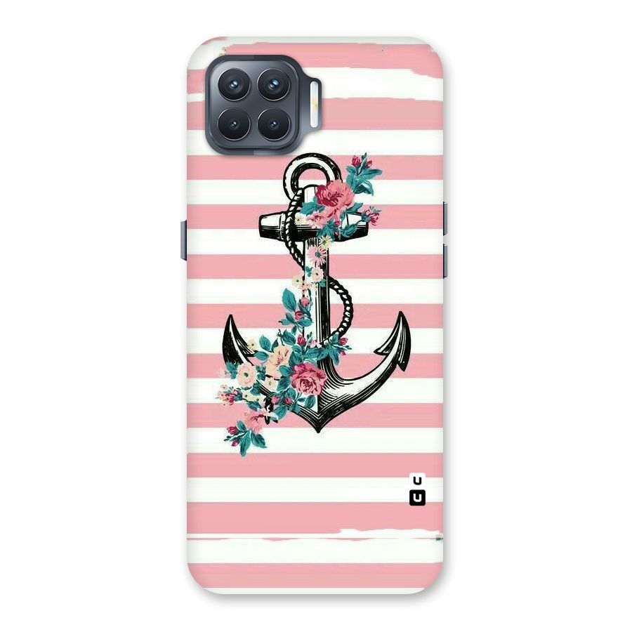 Floral Anchor Back Case for Oppo F17 Pro