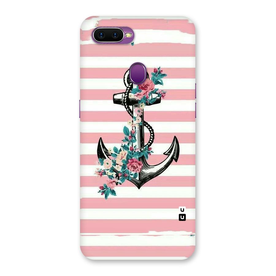 Floral Anchor Back Case for Oppo F9