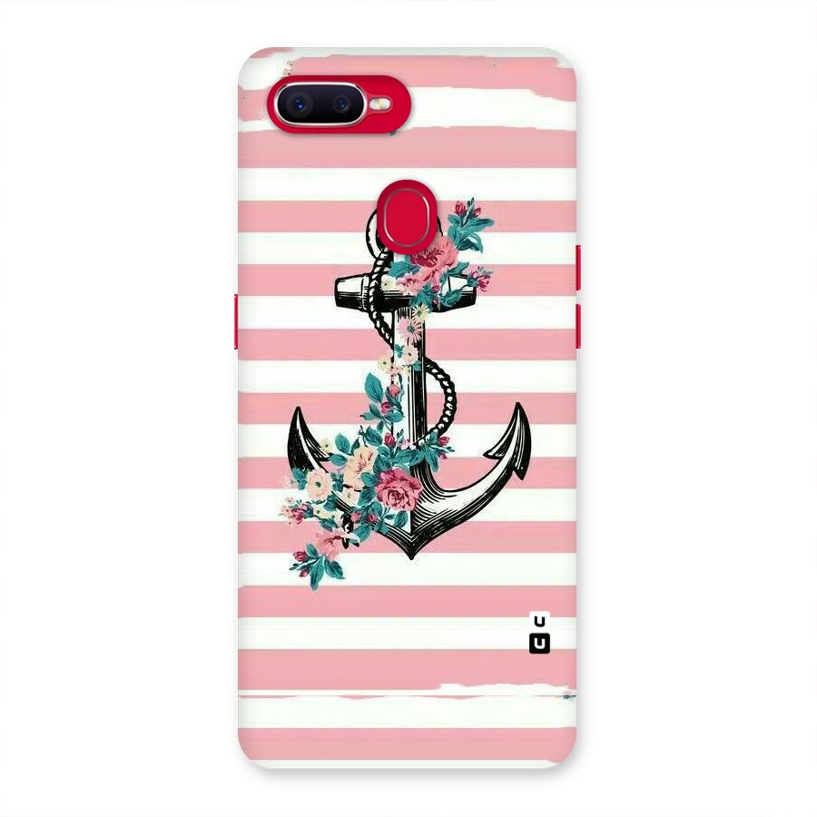 Floral Anchor Back Case for Oppo F9 Pro