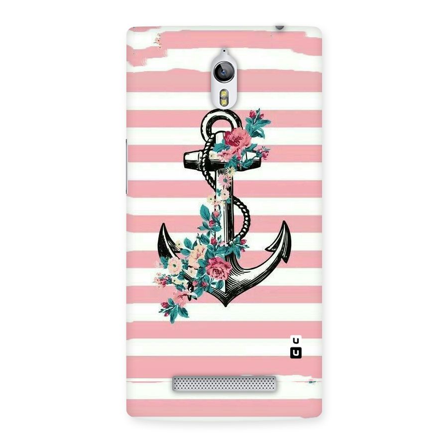 Floral Anchor Back Case for Oppo Find 7