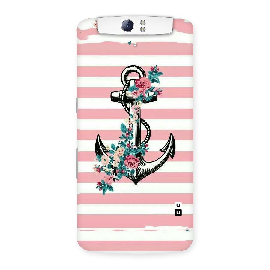 Floral Anchor Back Case for Oppo N1