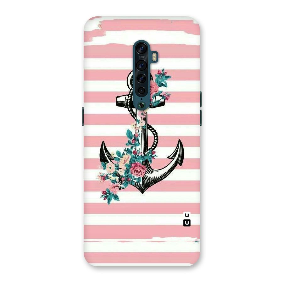 Floral Anchor Back Case for Oppo Reno2