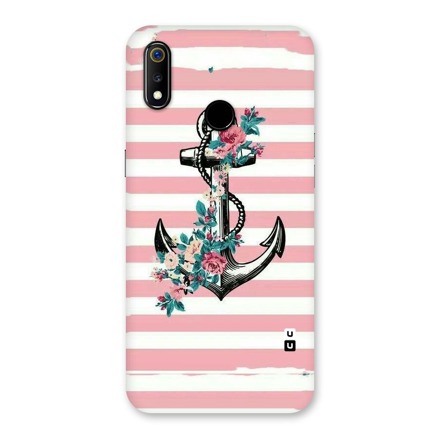 Floral Anchor Back Case for Realme 3