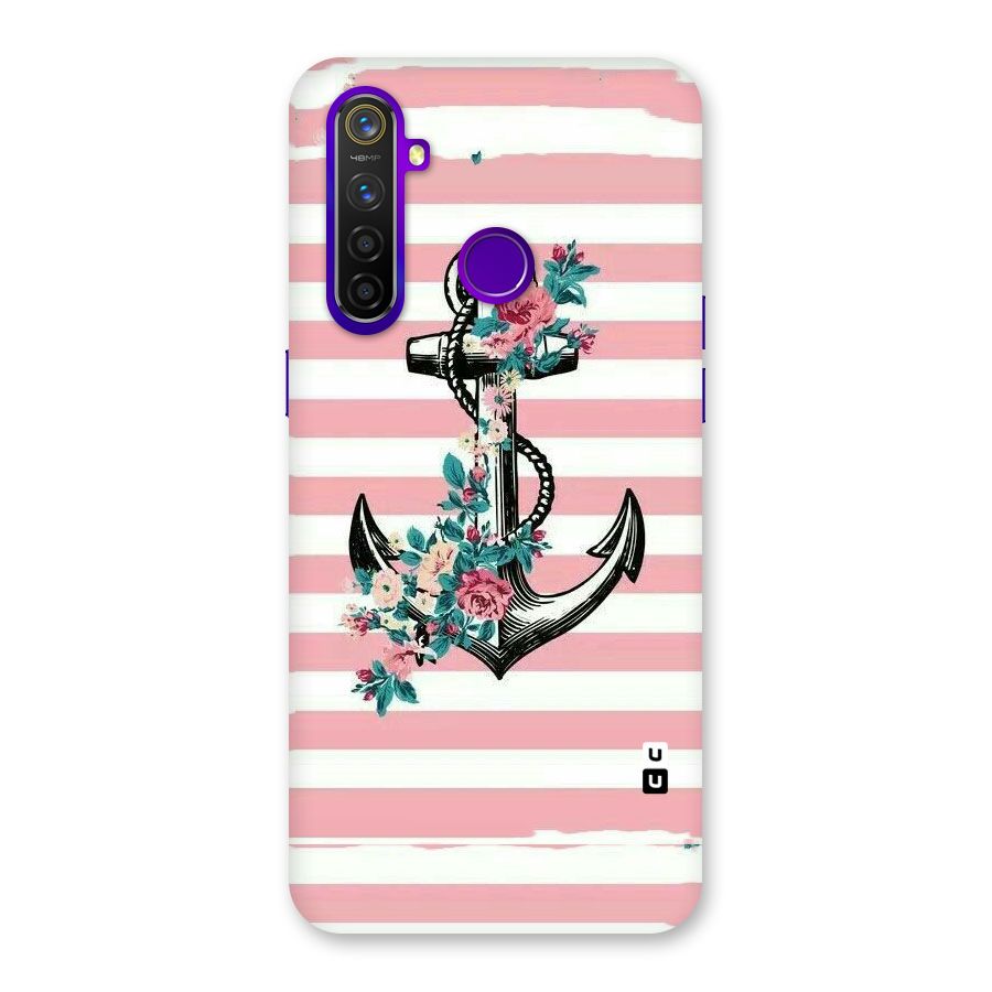 Floral Anchor Back Case for Realme 5 Pro