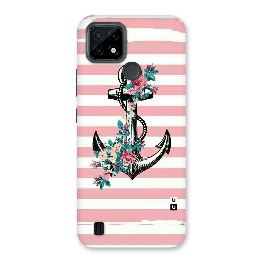 Floral Anchor Back Case for Realme C21