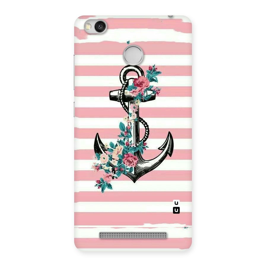 Floral Anchor Back Case for Redmi 3S Prime