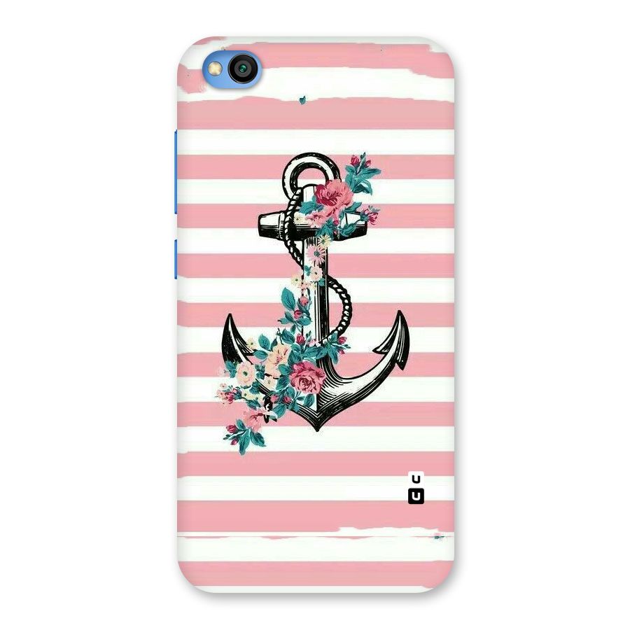 Floral Anchor Back Case for Redmi Go