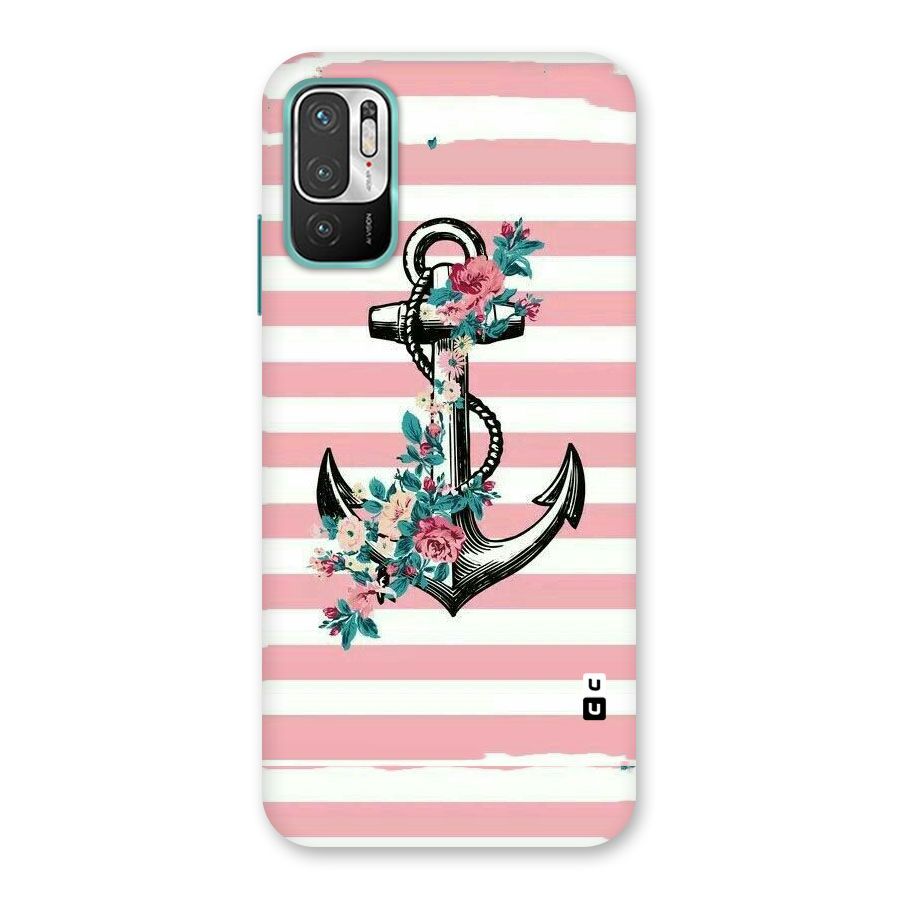 Floral Anchor Back Case for Redmi Note 10T 5G