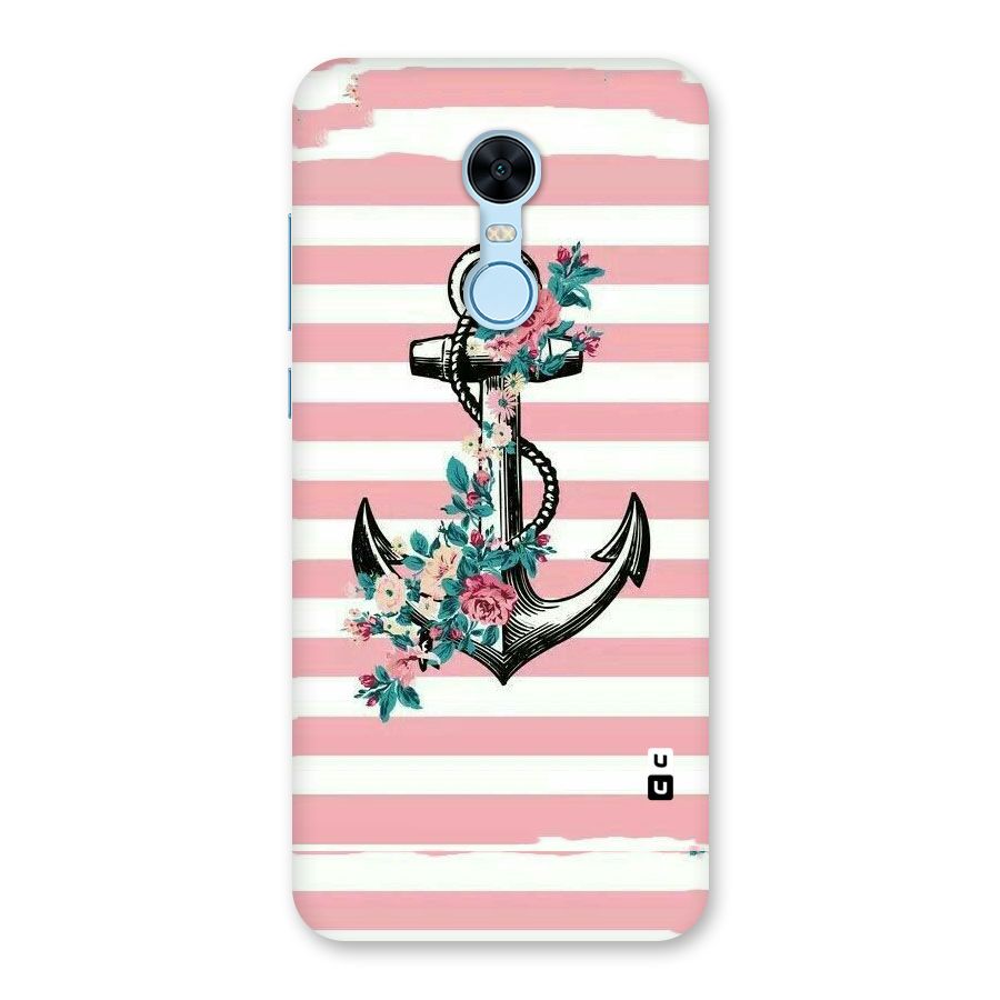 Floral Anchor Back Case for Redmi Note 5