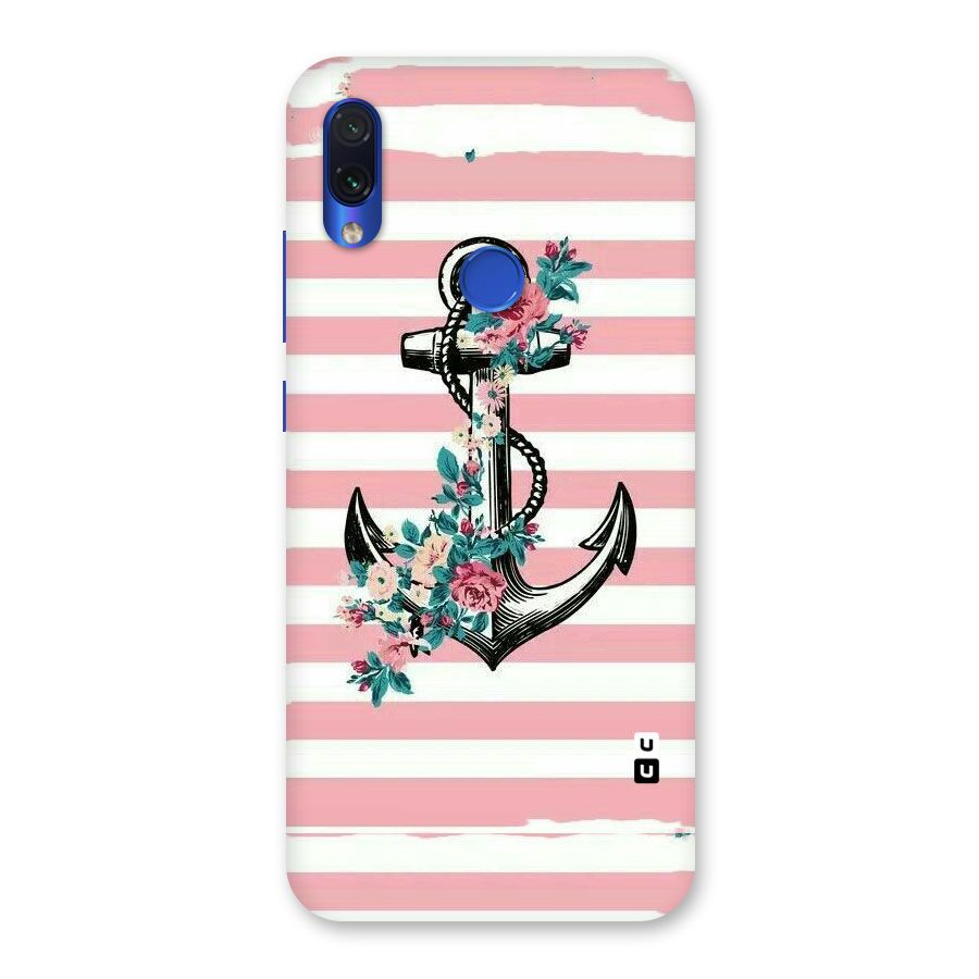 Floral Anchor Back Case for Redmi Note 7