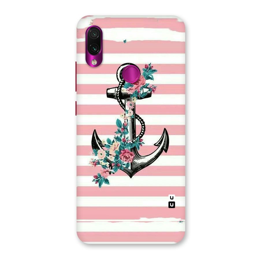 Floral Anchor Back Case for Redmi Note 7 Pro