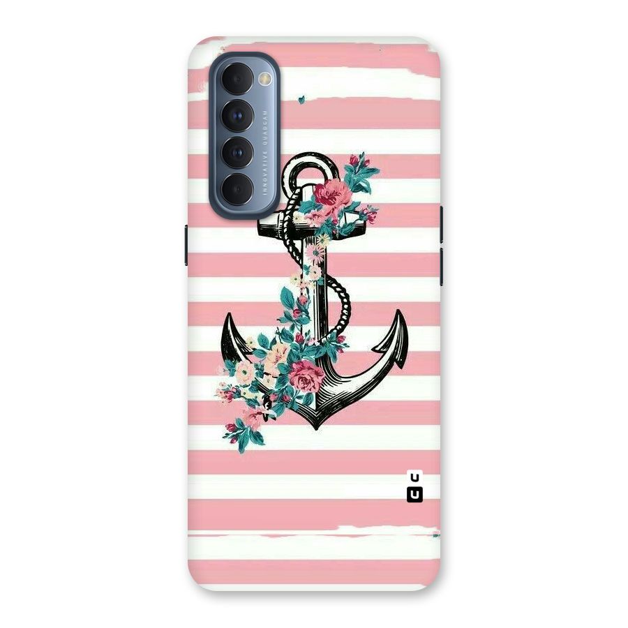 Floral Anchor Back Case for Reno4 Pro