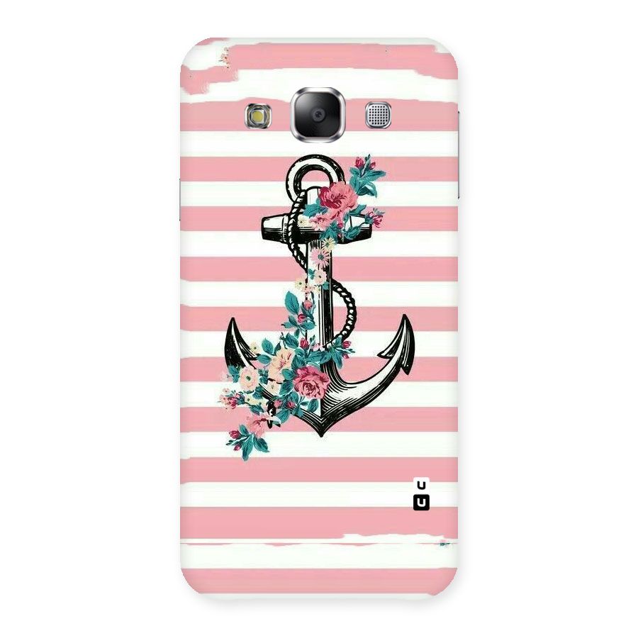 Floral Anchor Back Case for Samsung Galaxy E5