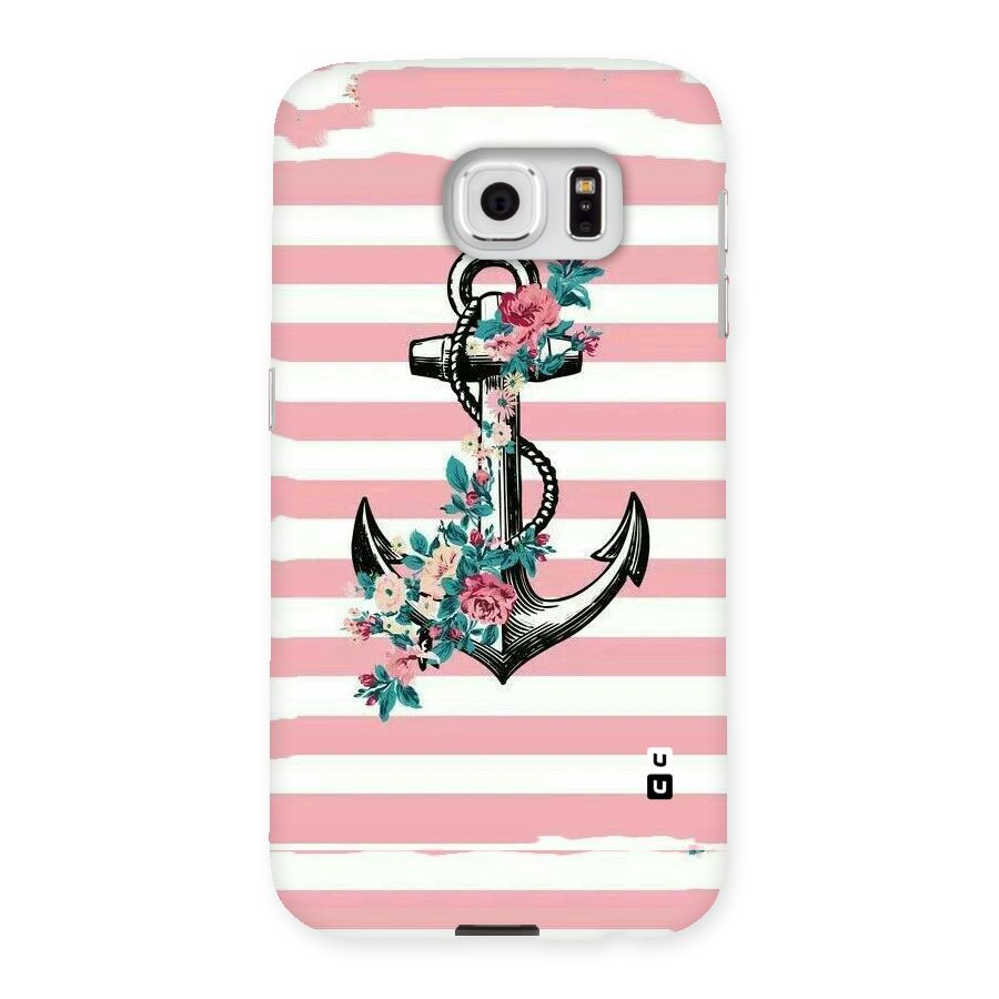 Floral Anchor Back Case for Samsung Galaxy S6