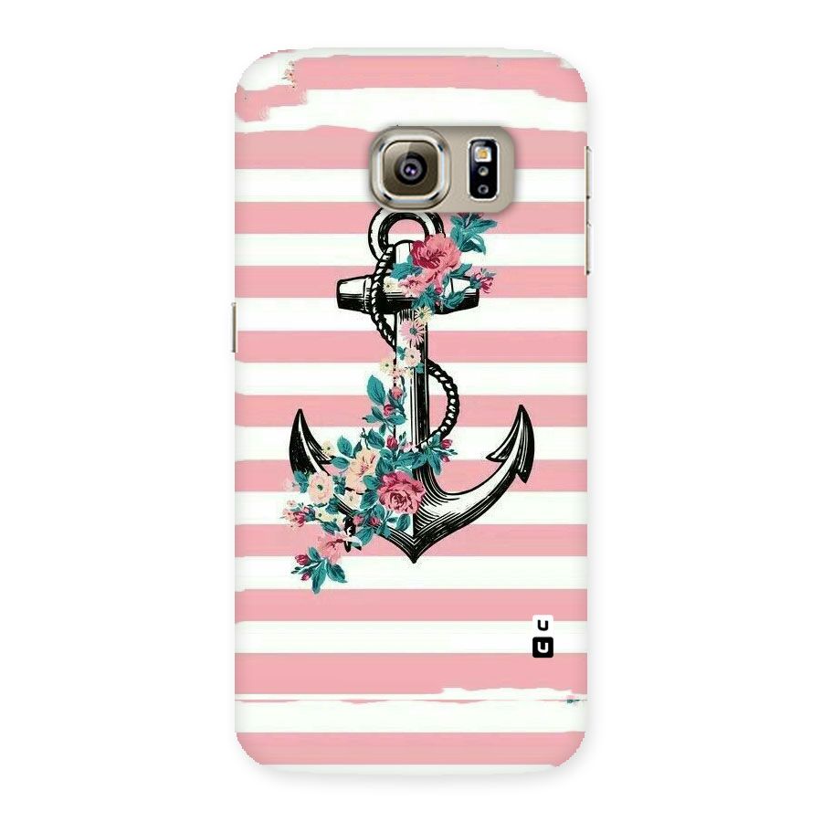 Floral Anchor Back Case for Samsung Galaxy S6 Edge