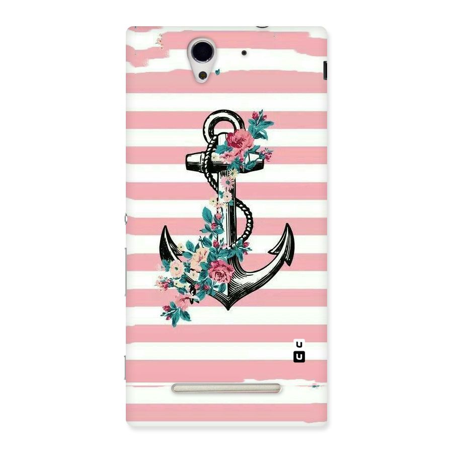 Floral Anchor Back Case for Sony Xperia C3