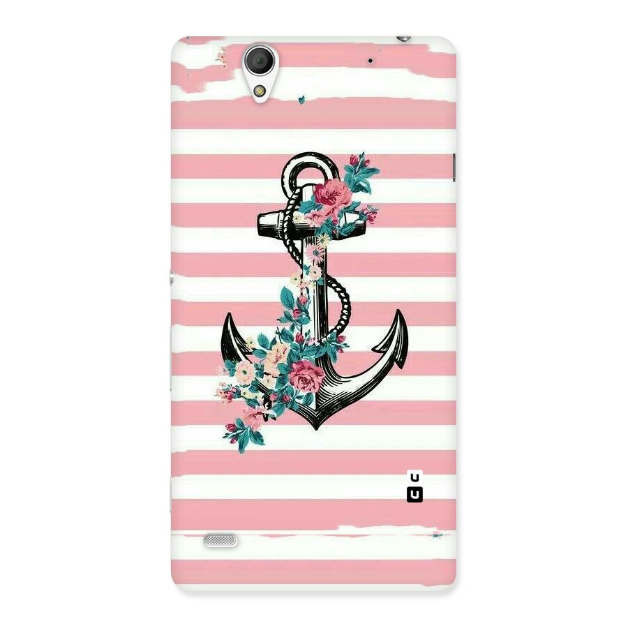 Floral Anchor Back Case for Sony Xperia C4