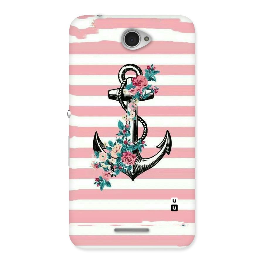 Floral Anchor Back Case for Sony Xperia E4