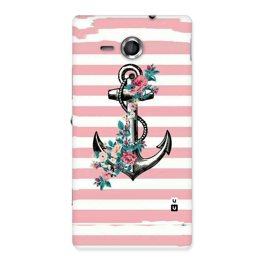 Floral Anchor Back Case for Sony Xperia SP