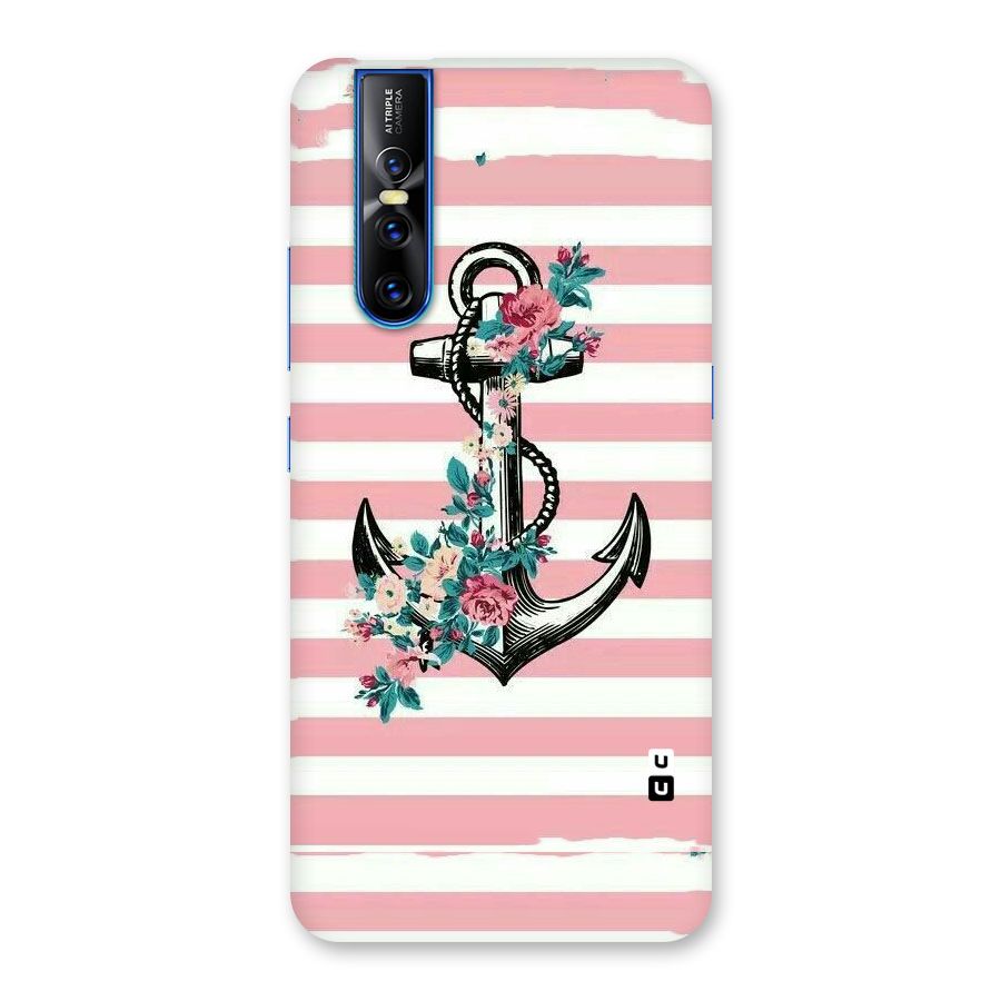 Floral Anchor Back Case for Vivo V15 Pro