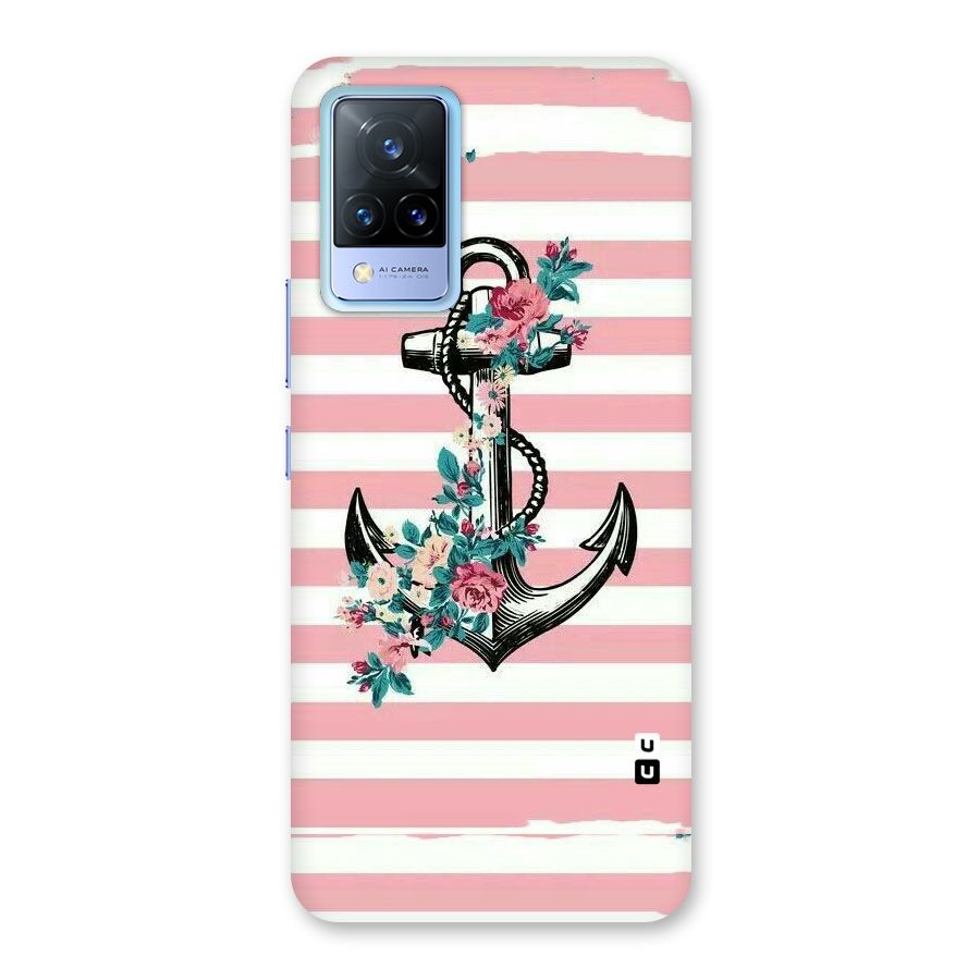 Floral Anchor Back Case for Vivo V21 5G