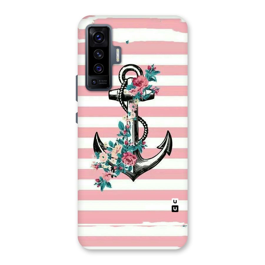 Floral Anchor Back Case for Vivo X50