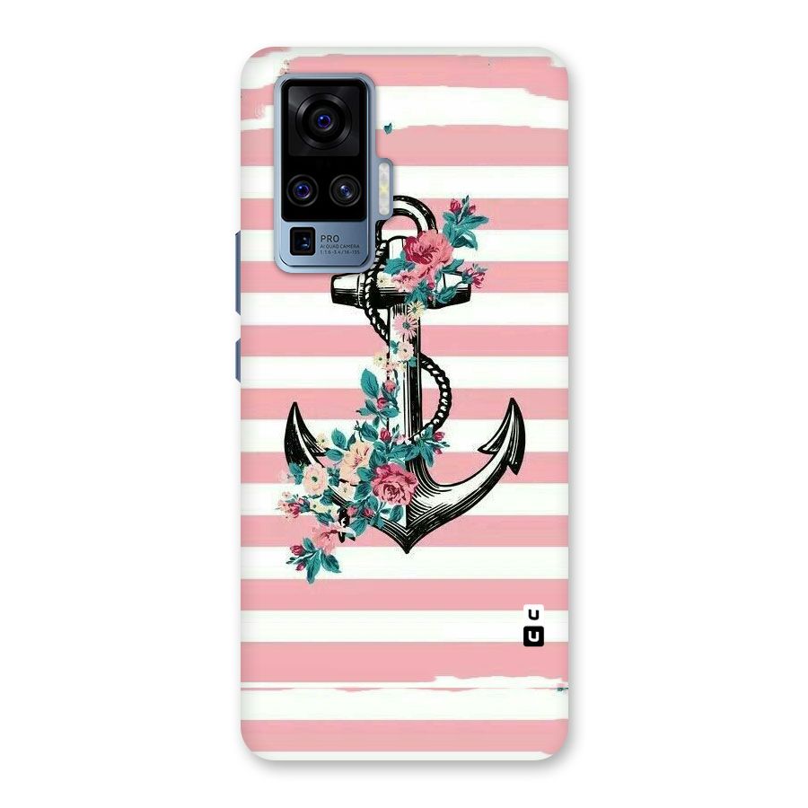 Floral Anchor Back Case for Vivo X50 Pro
