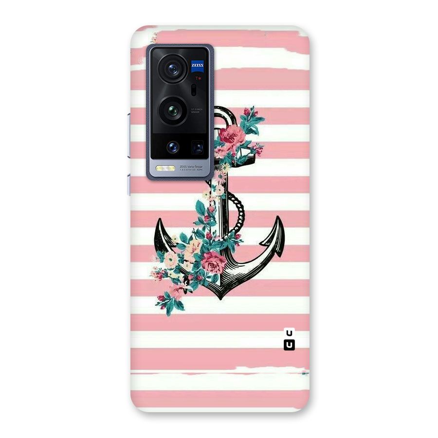 Floral Anchor Back Case for Vivo X60 Pro Plus