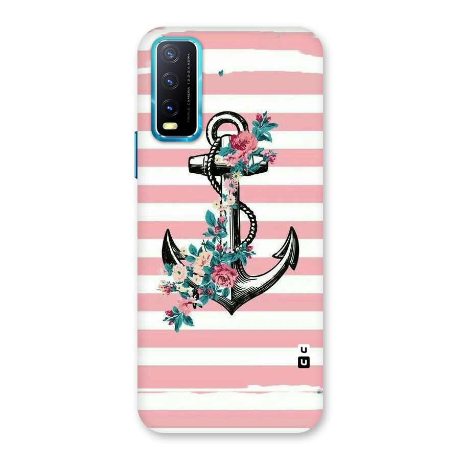 Floral Anchor Back Case for Vivo Y20A