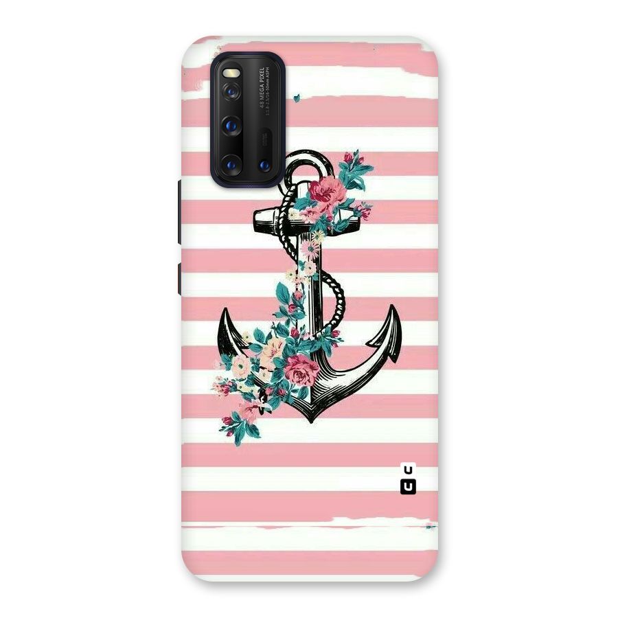 Floral Anchor Back Case for Vivo iQOO 3