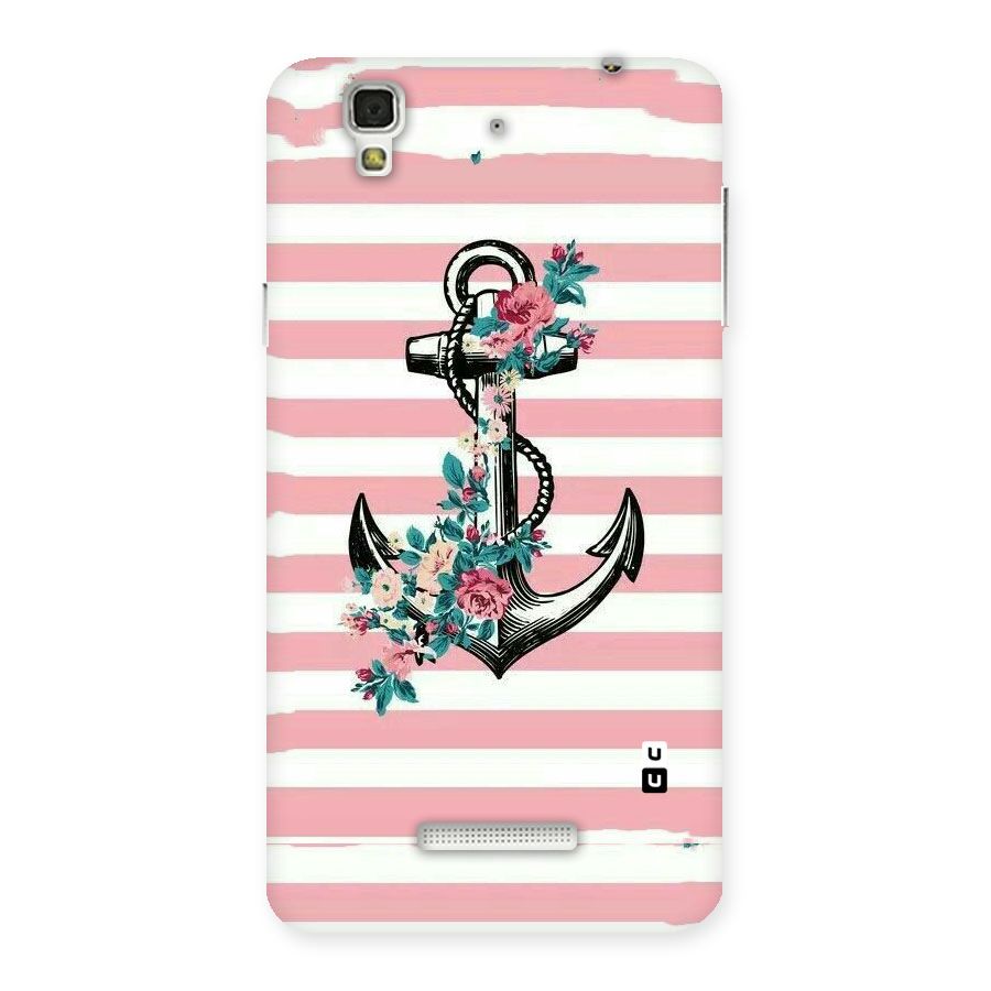Floral Anchor Back Case for YU Yureka Plus