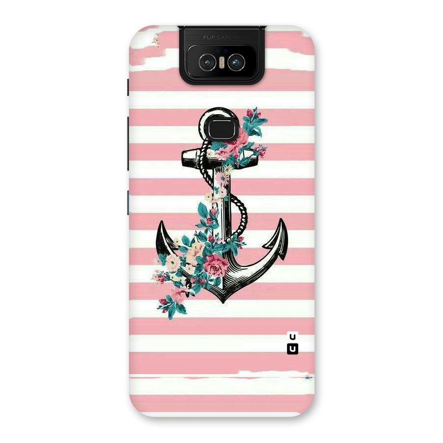 Floral Anchor Back Case for Zenfone 6z