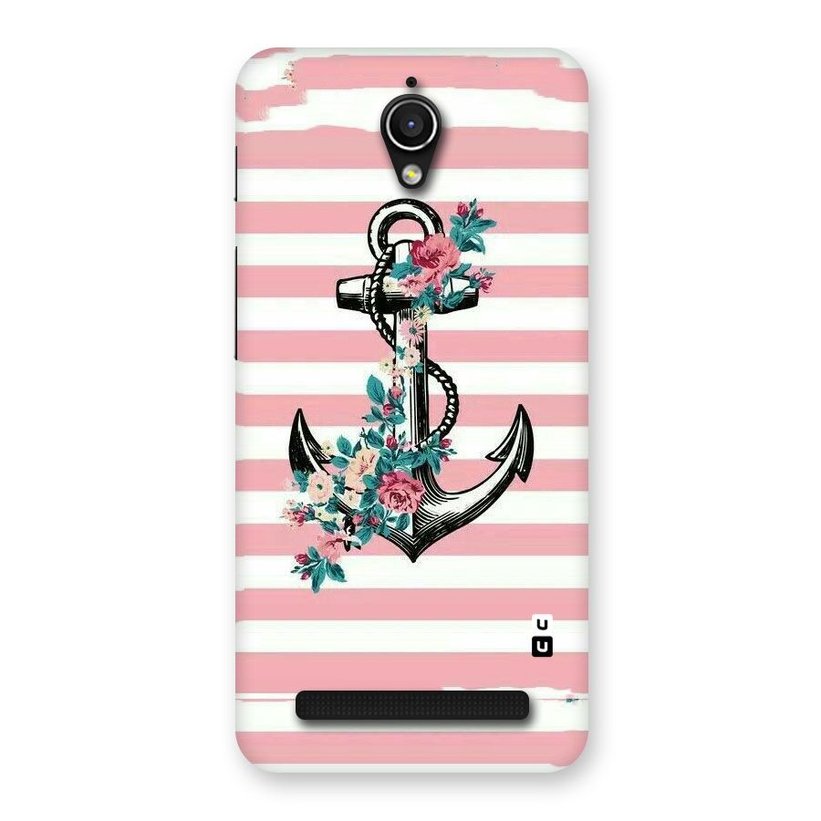 Floral Anchor Back Case for Zenfone Go