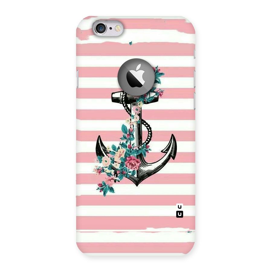 Floral Anchor Back Case for iPhone 6 Logo Cut